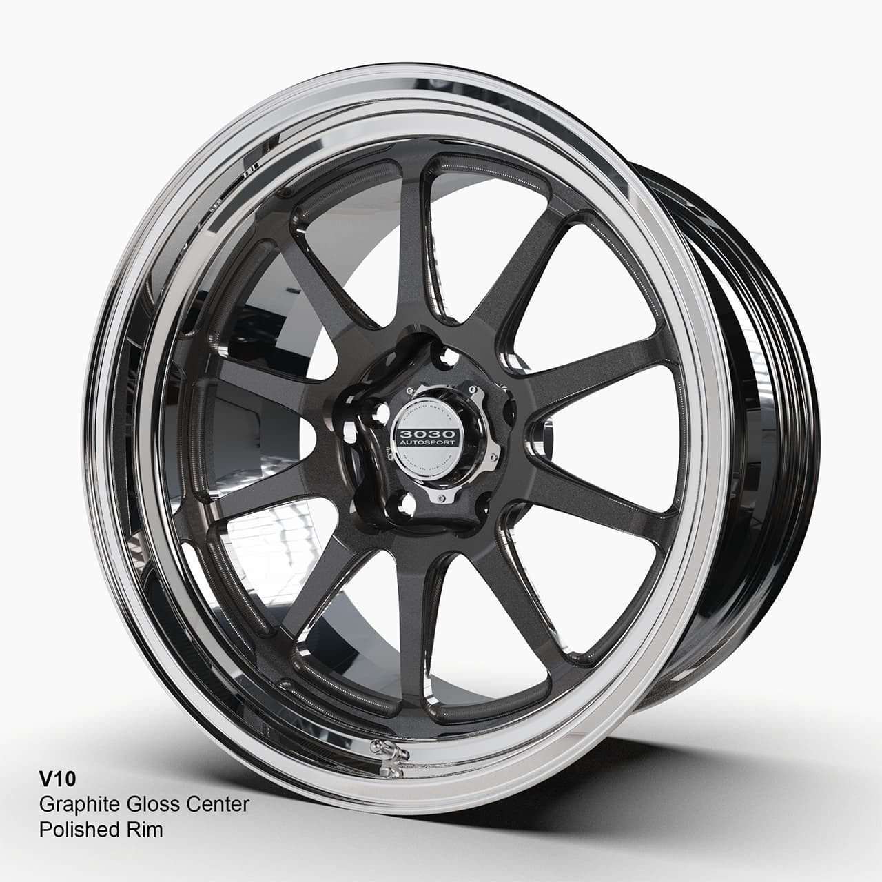 Direct-Fit Wheels  V10 Graphite Gloss