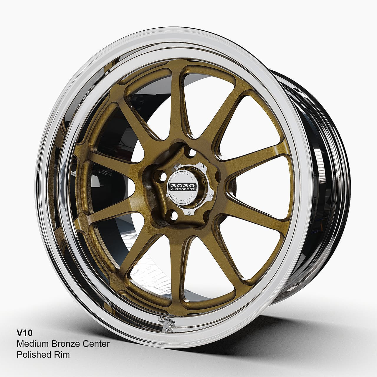 Direct-Fit Wheels  V10 Medium Bronze