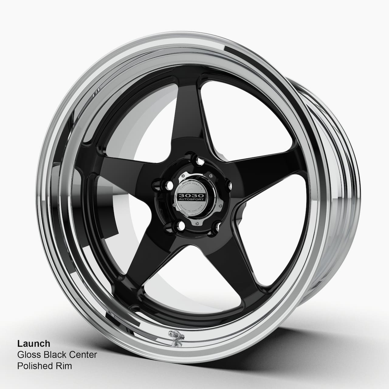 Direct-Fit Chevelle Wheels | 3030 Autosport | Launch - Black Gloss