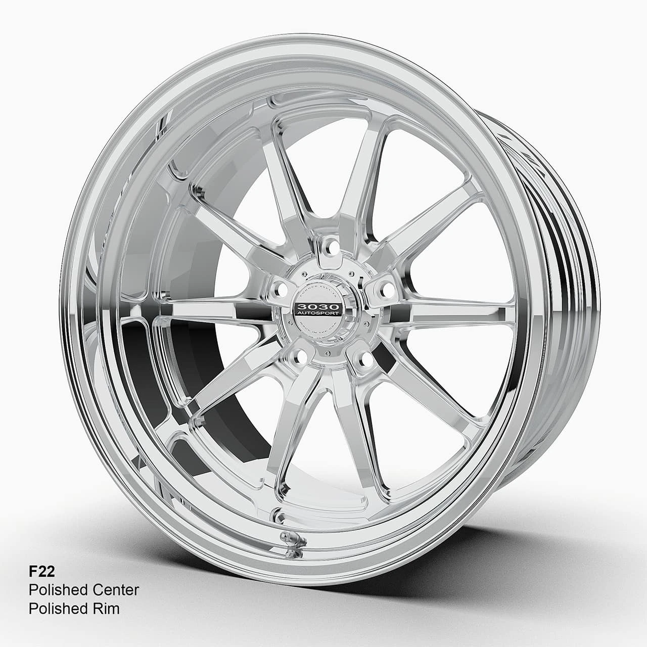 Direct-Fit Chevelle Wheels | 3030 Autosport | F22 - Polished