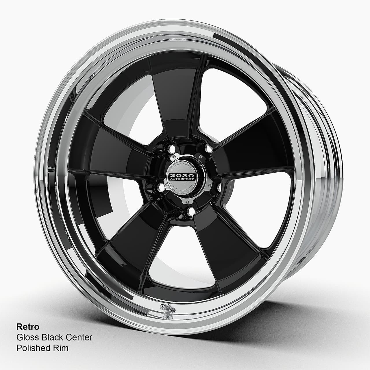 Direct-Fit Chevelle Wheels | 3030 Autosport | Retro - Black Gloss