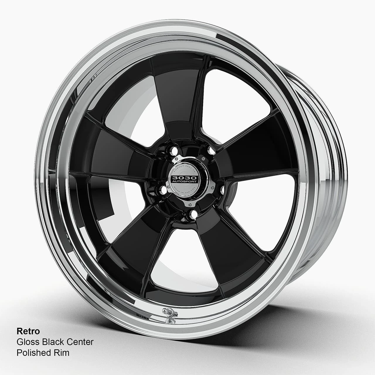 Direct-Fit Mustang Wheels | 3030 Autosport | Retro - Black Gloss