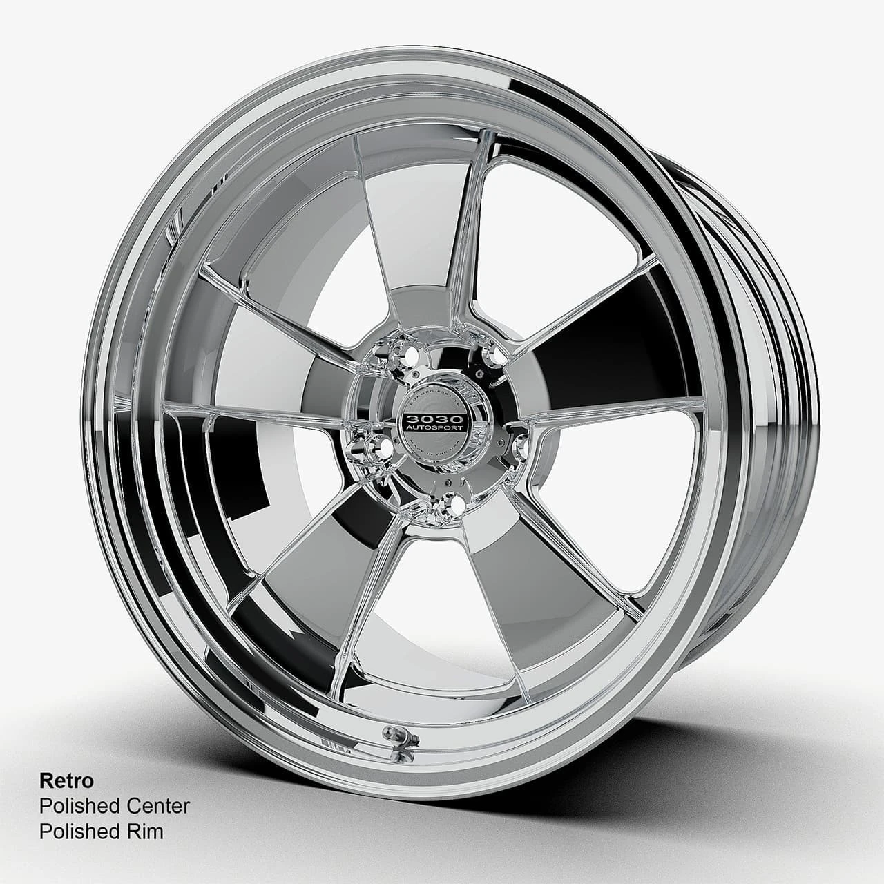 Direct-Fit Mustang Wheels | 3030 Autosport | Retro - Polished