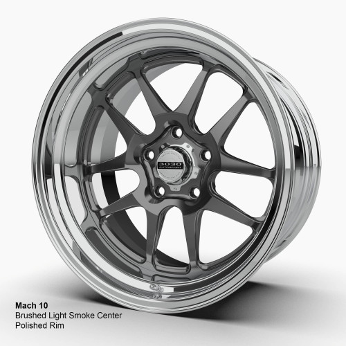 Direct-Fit Camaro Forged Wheel_Mach 10 Light Smoke