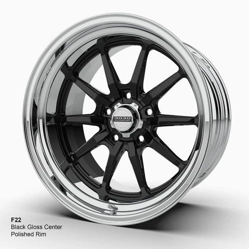 Direct-Fit Mustang Wheels | 3030 Autosport | F22 - Black Gloss