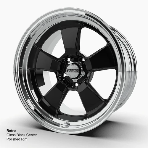 Direct-Fit Mustang Wheels | 3030 Autosport | Retro - Black Gloss