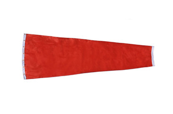 18" diameter x 48" long nylon windsock for commercial, industrial and aviation industries.