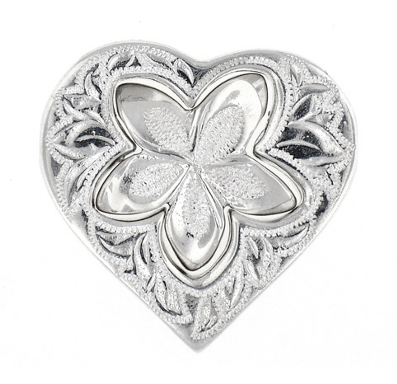 Sterling Silver Hawaiian Pendant - Kuualoha Heart | Royal Hawaiian ...