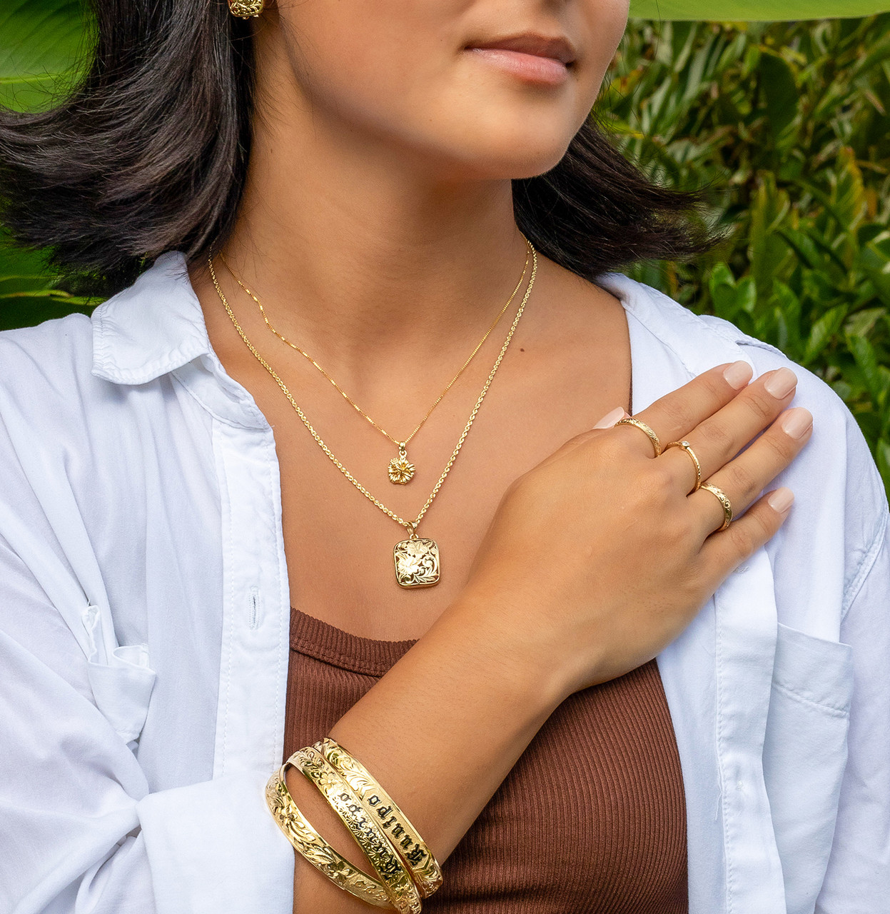 Hawaiian Beach Love Gold Filled Necklace | Jade Fashion - Hawaiian Clothes  and Gifts Store