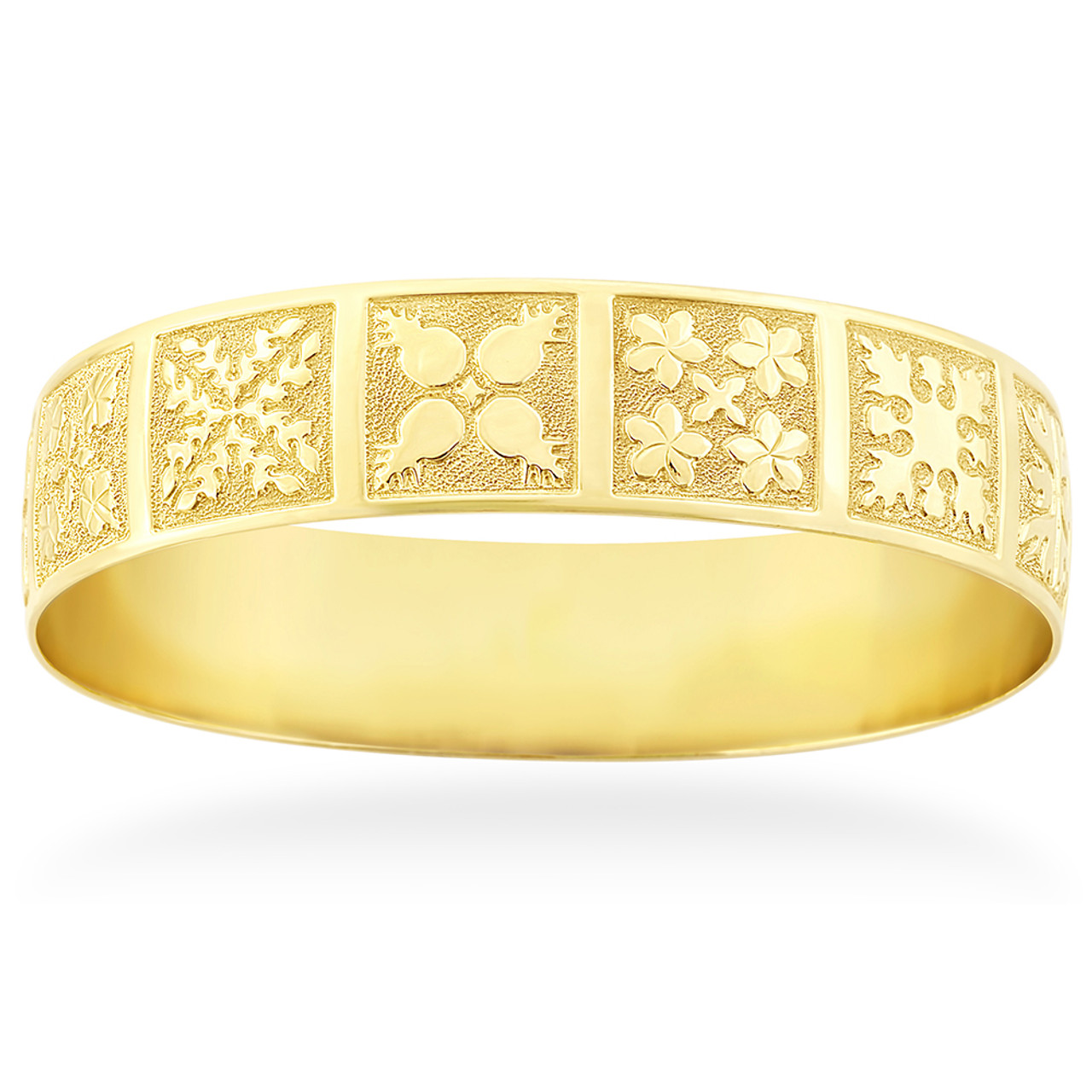 Amazon.com: fine gold bangle dragon phoenix bracelet 14k gold, traditional  Chinese gold bracelet, two tone gold bangle, wedding gift for her :  Handmade Products
