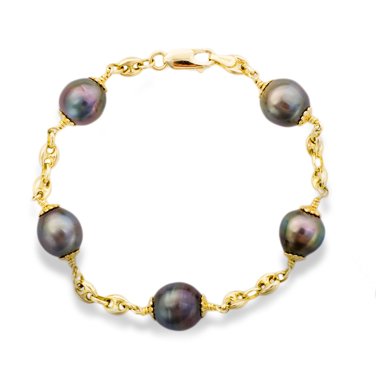 Buy Estele Gold-Plated Single Line Pearl Bracelet Online At Best Price @  Tata CLiQ