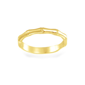 14K Royal Bamboo Ring 