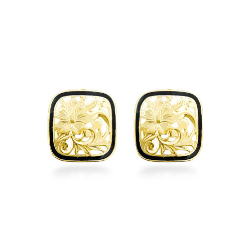 14K Hawaiian Heritage Earrings - 15mm 14K Hawaiian Heritage Earrings - 15mm