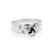 Sterling Silver Hawaiian Initial Ring - Alakea Heart