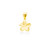 14K Plumeria Pendant - Icicle 10mm