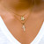 14K Hawaiian Cross Pendant - Maile  Med
