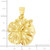 14K Hibiscus Pendant - Wild 23mm