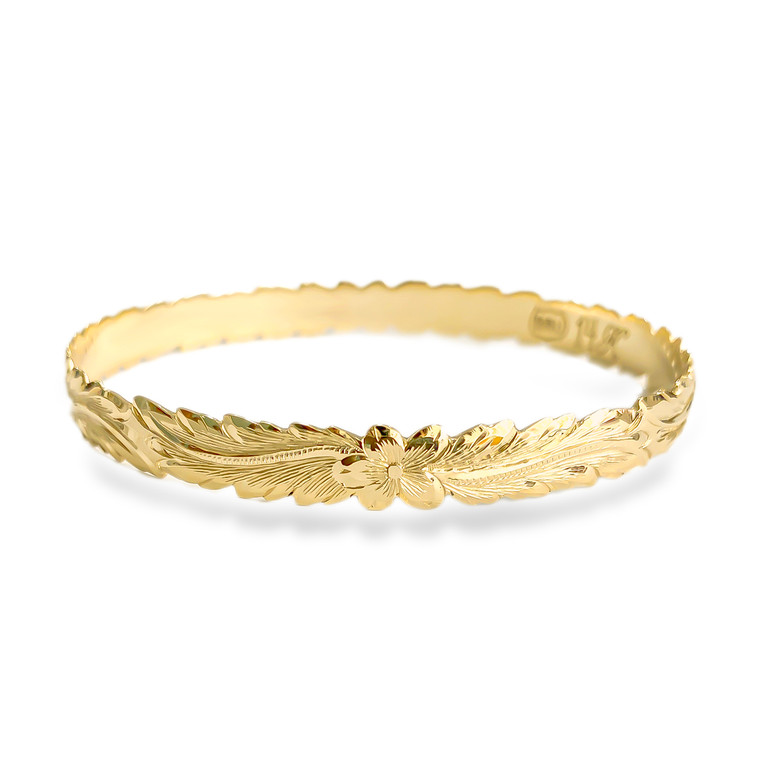 14K Hawaiian Mohala Bracelet