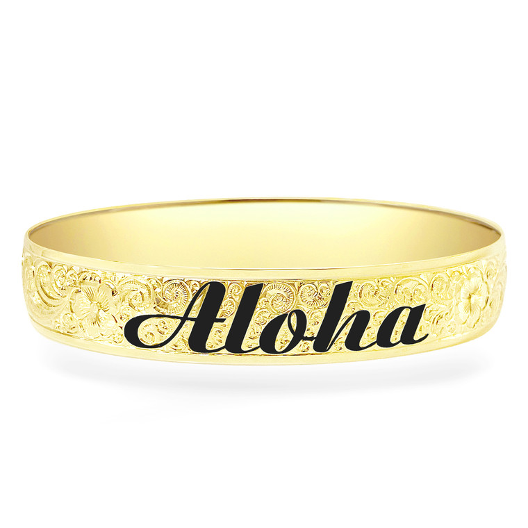 14K Hawaiian Aloha Bracelet