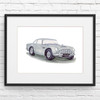 Aston Martin DB5 Illustration Giclée Car Print