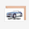 Happy Birthday Austin Healey Car Illustration Card
