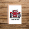 MG TA number plate birthday day cards