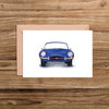 Front of Jaguar F-Type Car Illustration Blank Card