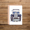 Austin 7 Front 'No 1 Dad' number plate cards