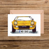 Lancia Stratos front 'No 1 Dad' number plate cards