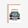 No 1 Dad Number Plate Land Rover Front Car Illustration Card