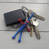 Blue Racer With Red Helmet Paracord Buddy Keyring