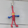 Red Paracord Keyring Buddy With Hat