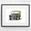 Classic Car A4 Print with Card Bundle