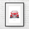 Classic Car A5 Print with Card Bundle