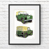 Land Rover Series 2a Duo Illustration Giclée Print