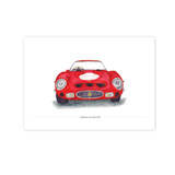 Ferrari 250 GTO Front View Illustration Print