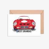 Ferrari GTO Front 'Best Grandad' number plate cards