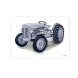 Massey Ferguson TE20 Illustration Tractor Print