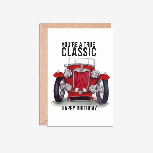 MG TA 'You're a True Classic' birthday card