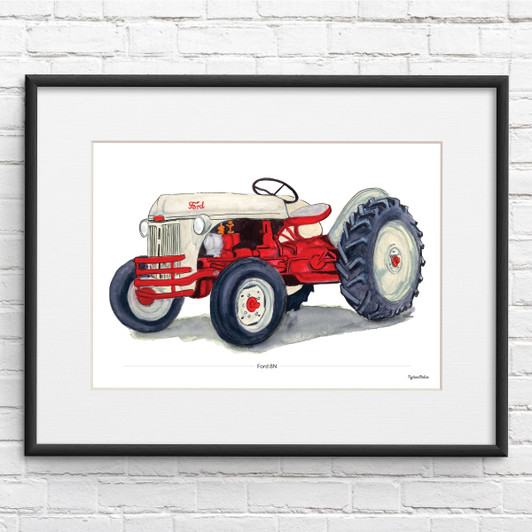 Ford N8 Illustration Tractor Print