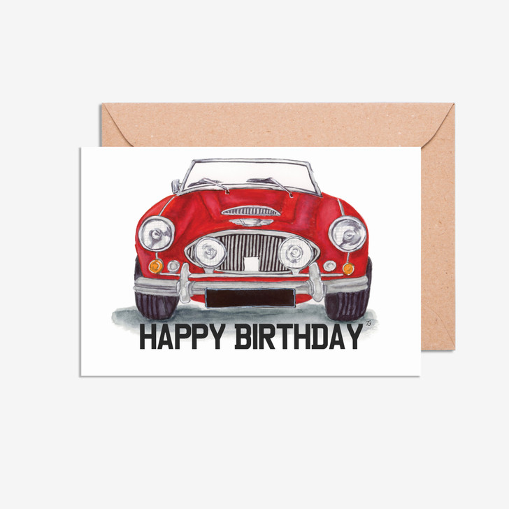 Austin Healey birthday day card