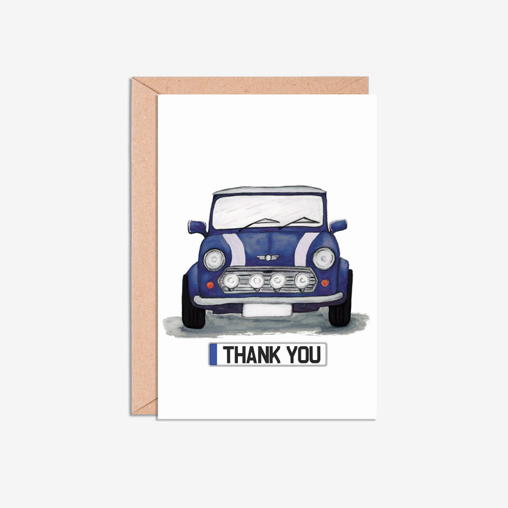 Mini Cooper A6 Thank You Illustration Cards