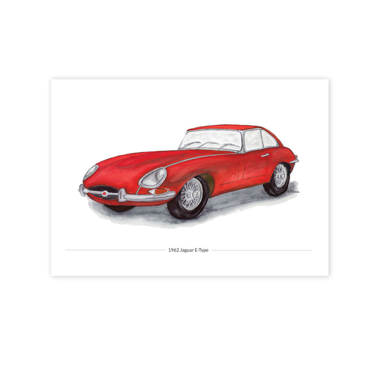 RED JAGUAR E-TYPE SERIES 1