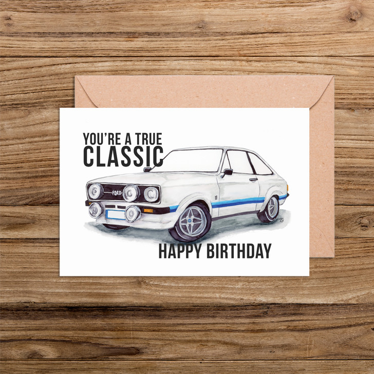 Classic Car A4 Print with Card Bundle