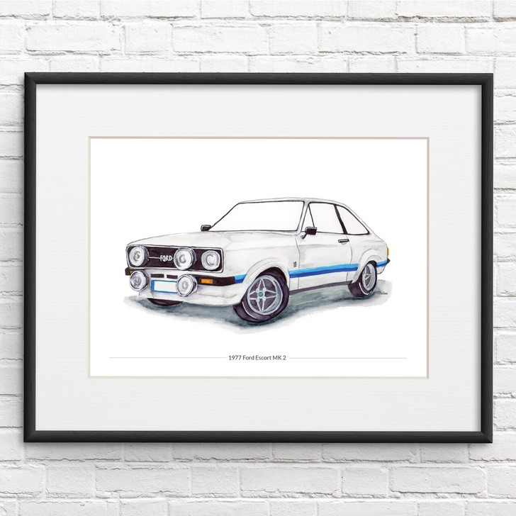 Classic Car A5 Print with Card Bundle