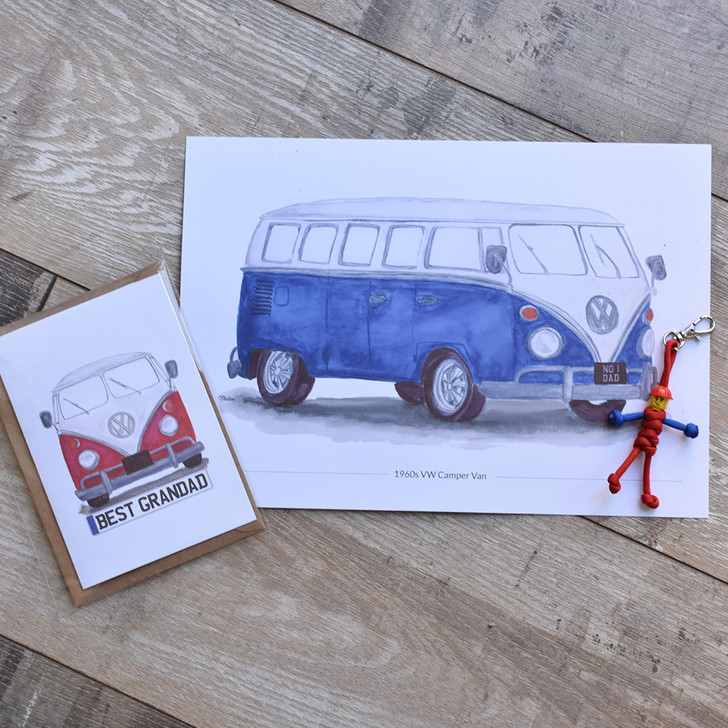 Classic Car A5 Print with Card Bundle