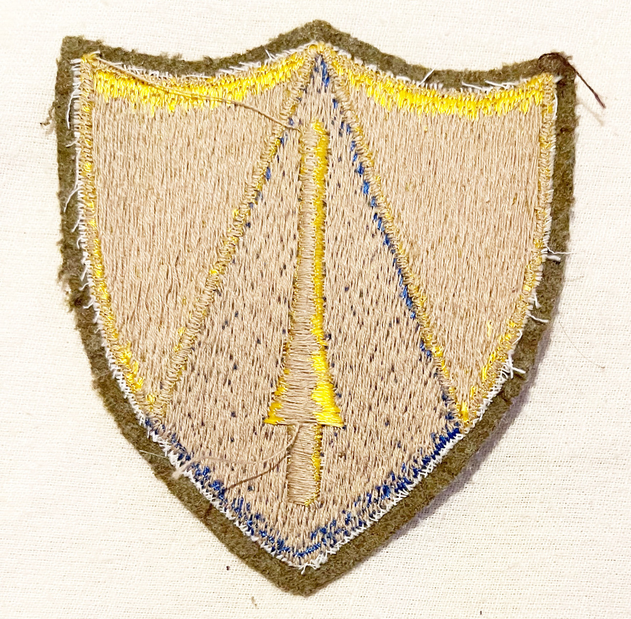 Ww2 us 65th cavalry division early with felt border patch E