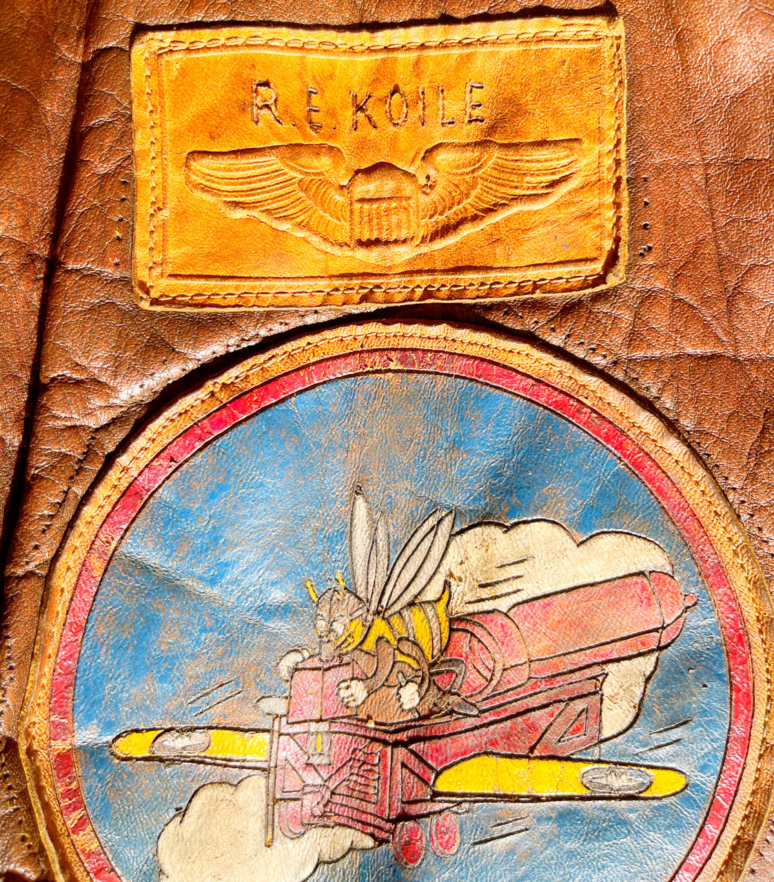 SOLD, Ww2 us A-2 flight jacket 782nd Bomb Squadron 465th