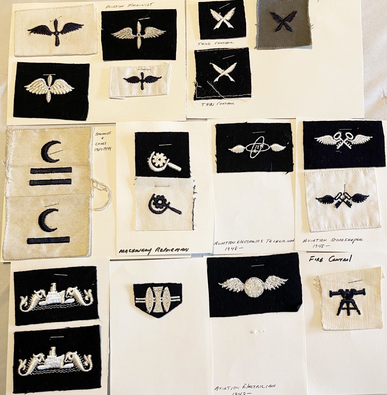 Ww2 us 195 Navy patches