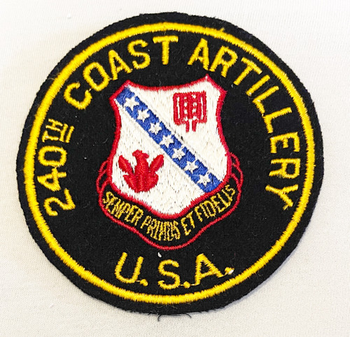 Ww2 us 240th coast artillery patch
